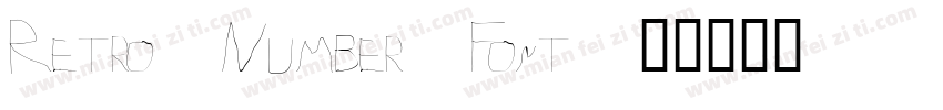 Retro Number Font字体转换